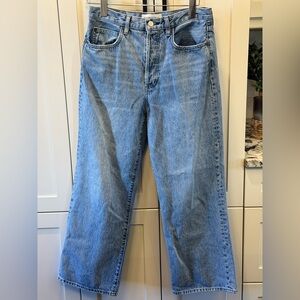 Denim Forum The Farrah Hi-Rise Wide Jean